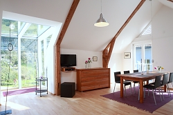 Die Aussicht auf die Landschaft der Vogesen im Appartement Violet Appartement Vogesen