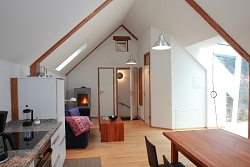 Der Eingangsbereich des Appartements Violet, im Ferienhaus in den Vogesen Appartement Violet